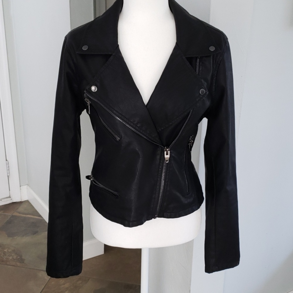Blank NYC Faux Leather Moto Jacket